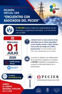 Lee más sobre el artículo Reunión Virtual CIER – Encuentro con Asociados del PECIER
